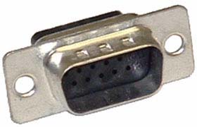 DB-15P HD Housing for Crimp Style HD Male Pins